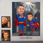 Шаржи по фотографии заказать, Москва. Подарок мужчине на День рождения, юбилей