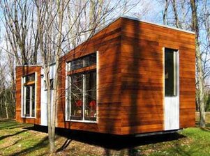 дизайнерский деревянный дом