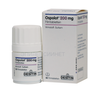 Упаковка препарата Осполот для лечения эпилепсии