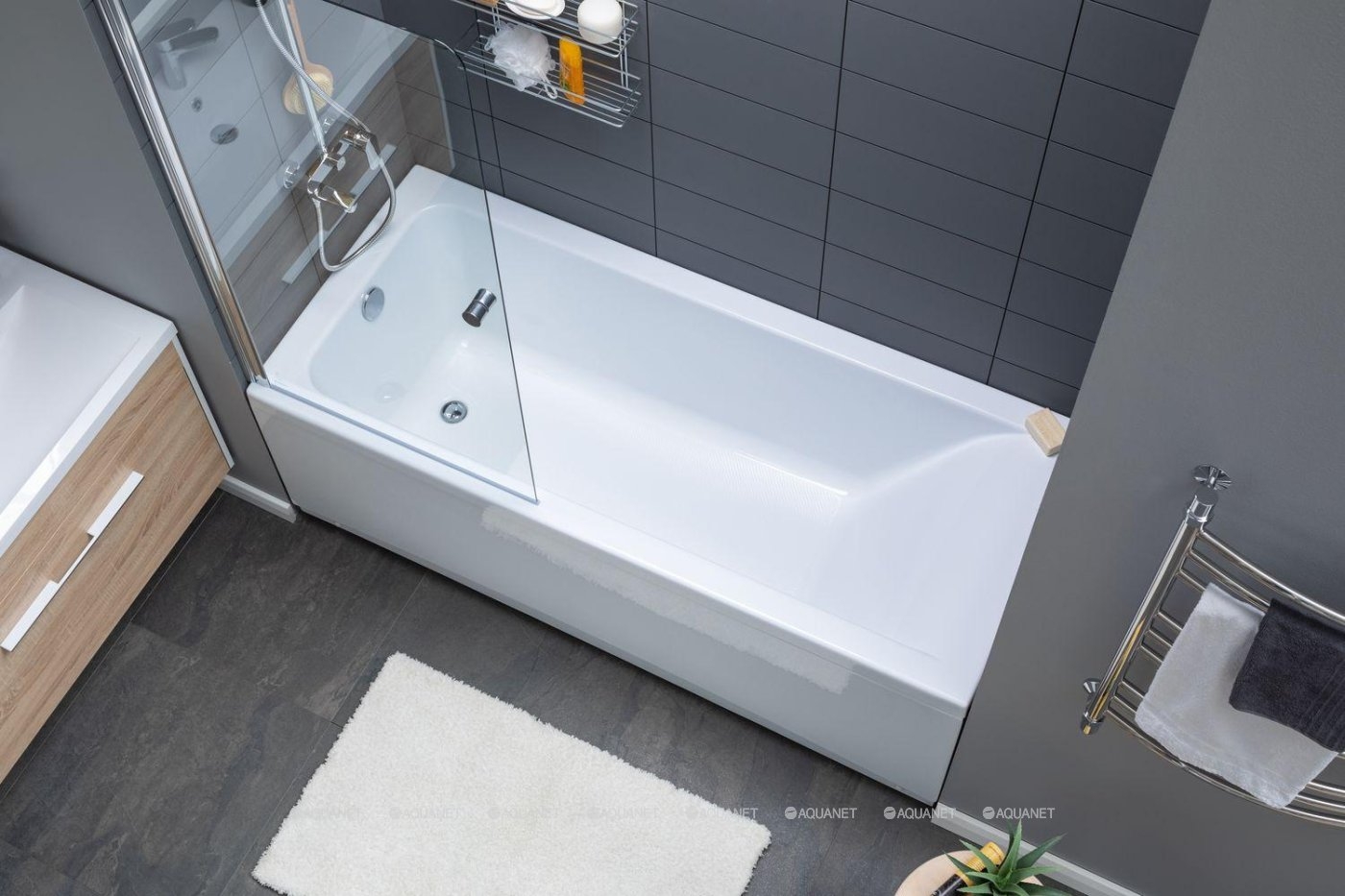 Акриловая ванна Aquanet Bright 175x70 (с каркасом)