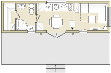 план первого этажа норвежского дома-бани 29