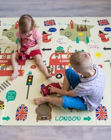 коврик детский складной "Лондон-Дорога"