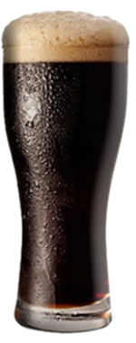 Стакан dark ale. Beer and art. Тёмный крафтовый эль.