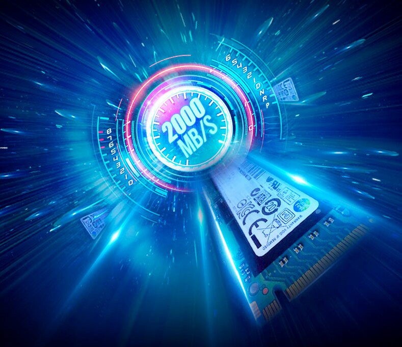 Жёсткий диск SSD PCIe со скоростью 2000 МБ в секунду