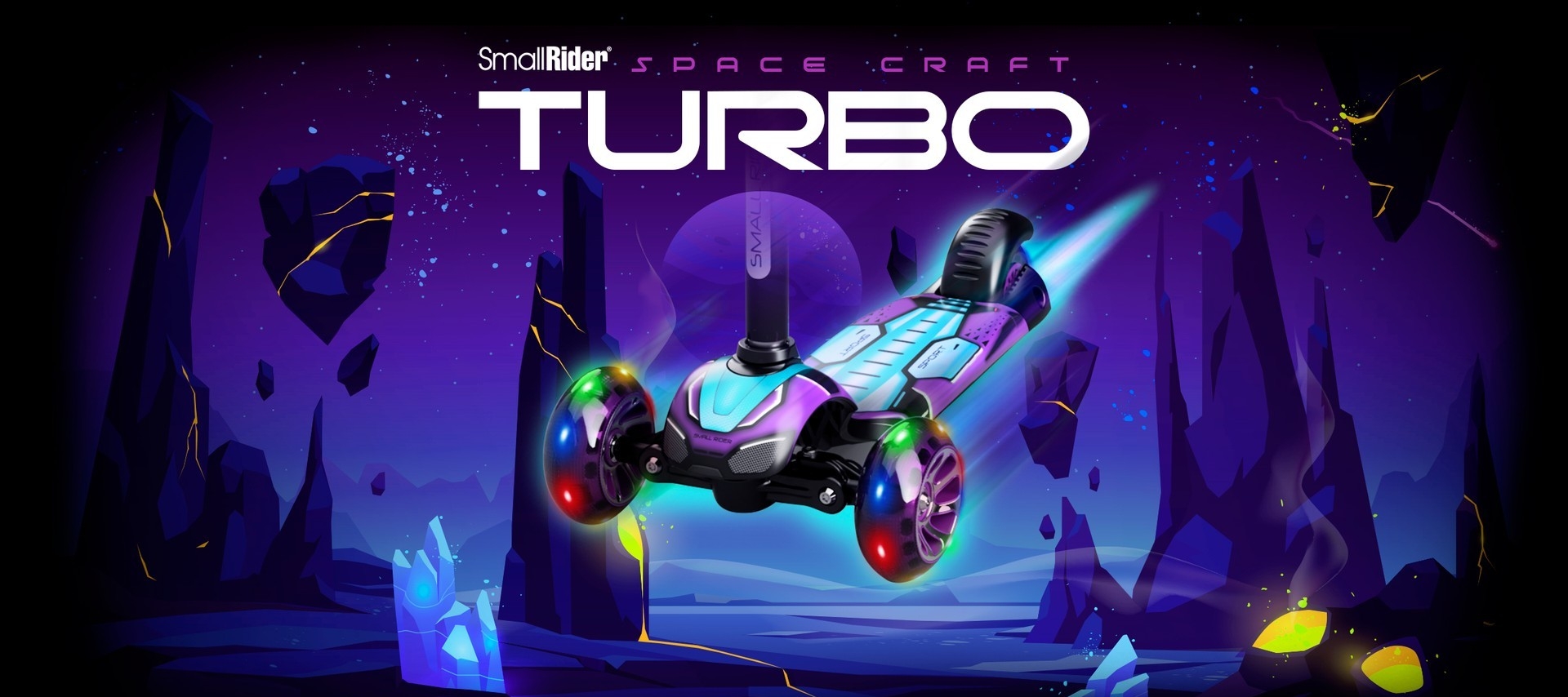 Качественные и красивые детские 3-колесные самокаты Small Rider Turbo 2 ...