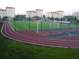 Разметка стадиона и спортивных полей в Москве и области от 40 руб метр погонный