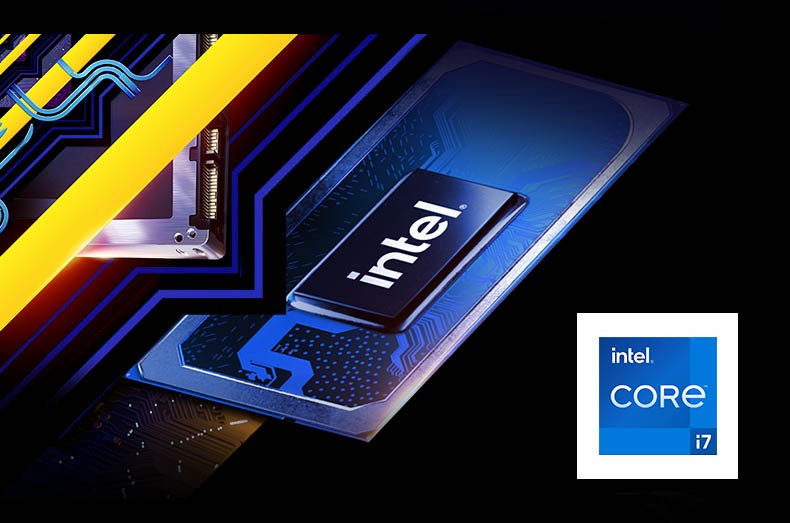 Процессоры Intel Core i5 11-ого поколения I7-11260H c 6 ядрами, 12 потоками и 12 Мб КЭШ 3-его уровня 