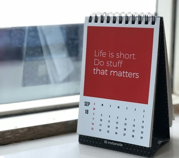 Перекидные на пружине с календарным блоком