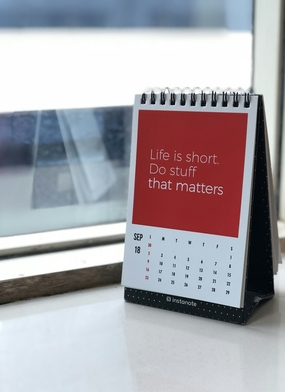 Перекидные на пружине с календарным блоком