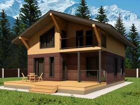 быстровозводимый дом Альпийское шале