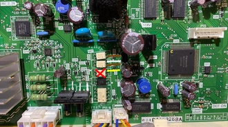 Точки подключения обманки Toshiba GR-X56FR