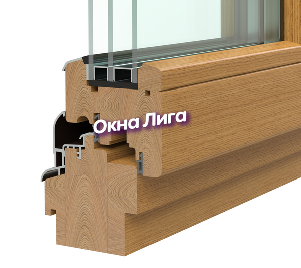 Деревянные евро окна со стеклопакетом от производителя