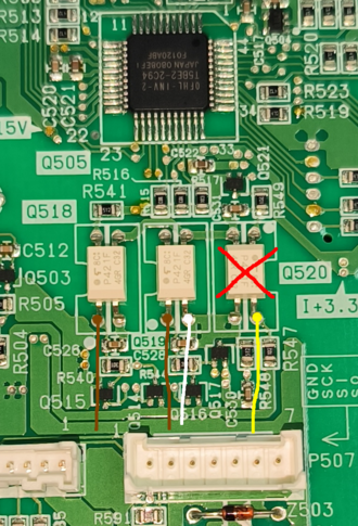 Точки подключения обманки Toshiba GR-X56FR