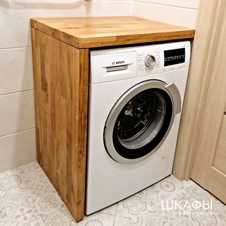 Шкаф для стиральной машины в ванную