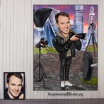 Корпоративные подарки сотрудникам, коллегам, начальству, оригинальные подарки, шарж по фото заказать