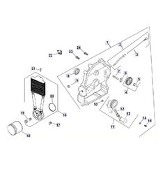 Система смазки двигателя Kohler CH 740-3201. Купить запчасти для снегохода Буран 4Т