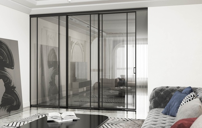 купить раздвижные межкомнатные двери и перегородки миксал loft 9