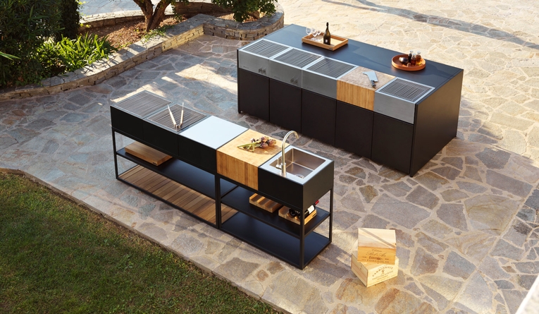 Уличные модульные кухни для дачи: купить по выгодной цене