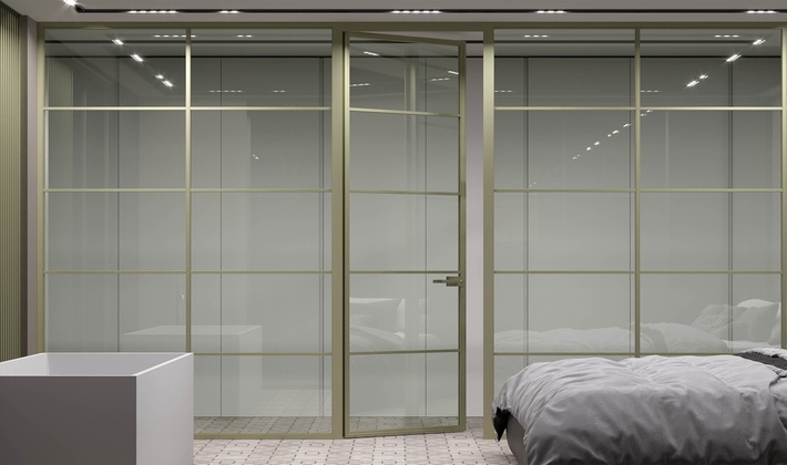 распашные двери и перегородки миксал loft-system 6