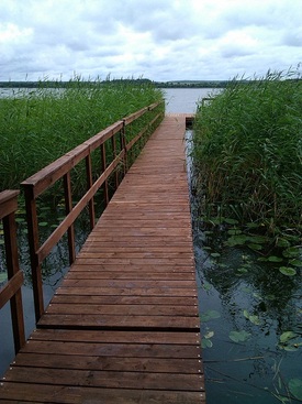 озеро мостик