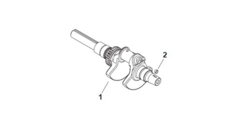 Вал коленчатый двигателя Kohler ЕCH 749-3041
