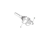 Вал коленчатый двигателя Kohler ECH 749-3041. Купить запчасти для снегохода Буран 4Т