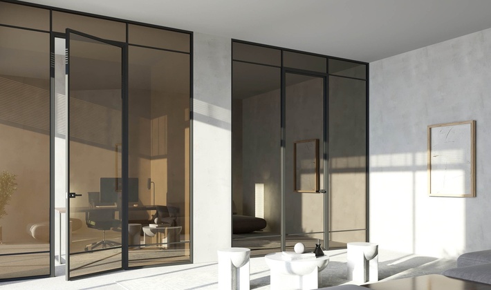 распашные двери и перегородки миксал loft-system 4