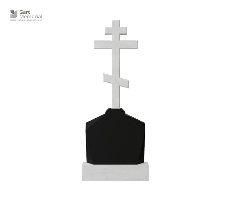 Памятник с резным крестом на одного