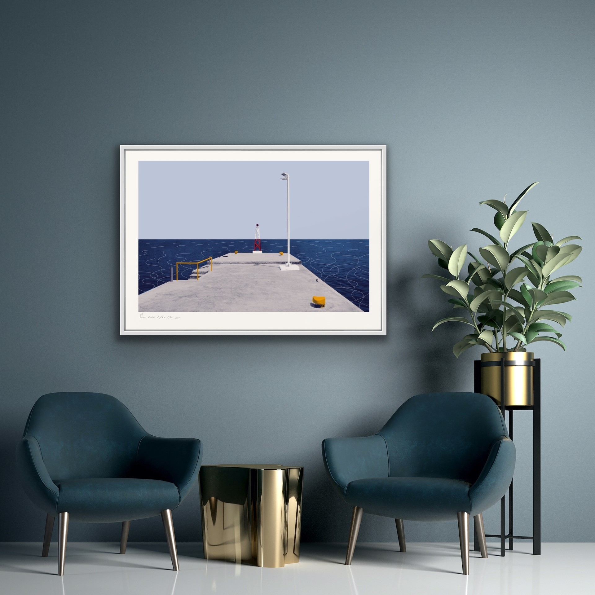 Pier art print by Andrey Odinzzov