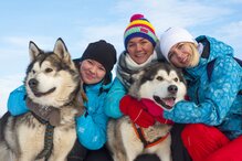 катание на собачьих упряжках Байкал dog sledding Baikal