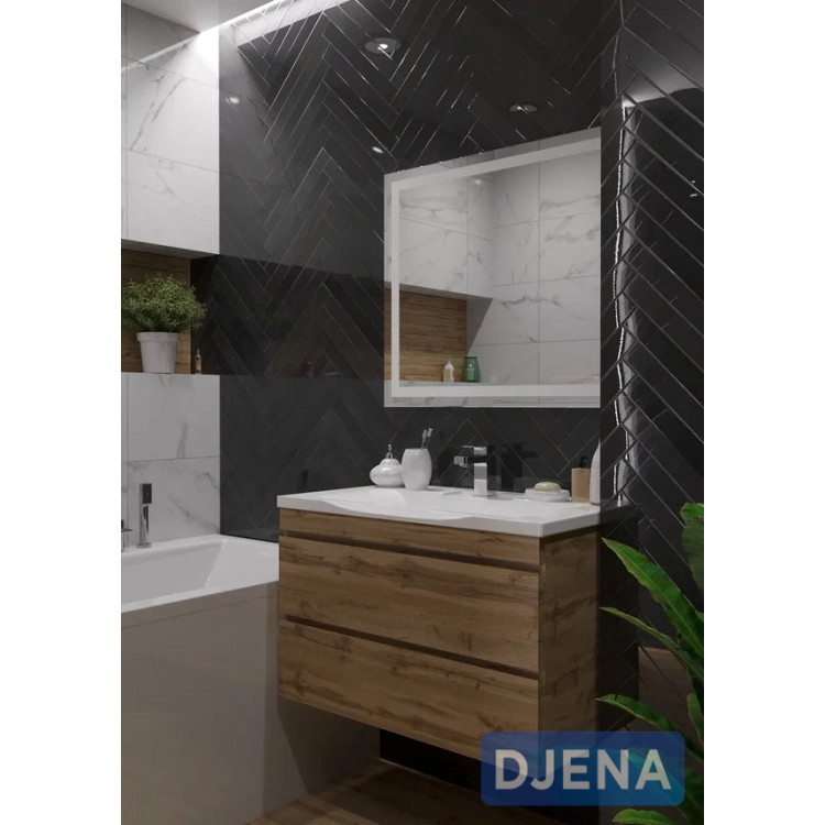 Тумба Djena Окант 50 подвесная 2 ящика Дерево