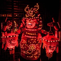 Светодиодный костюм Самурая с фонариками