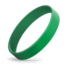 Силиконовый браслеты с надписью цвет зеленый