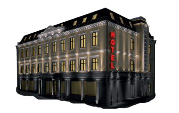 проектирование освещения здания отеля гостиницы