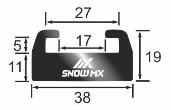 Склизы skl.b для снегоходов BRP, Lynx
