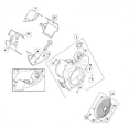 Корпус вентилятора двигателя Kohler CH 740-3201. Купить запчасти для снегохода Буран 4Т