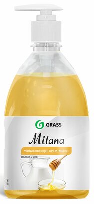 Жидкое крем-мыло "Milana" молоко и мед с дозатором