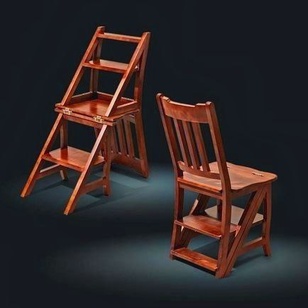 Стул с функцией лестницы — практичный подарок для высоких шкафов на новоселье