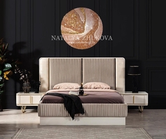 Панно с серебряной поталью и хрустальными стразами