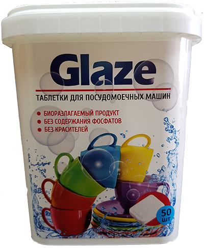 Таблетки для посудомоечных машин glaze