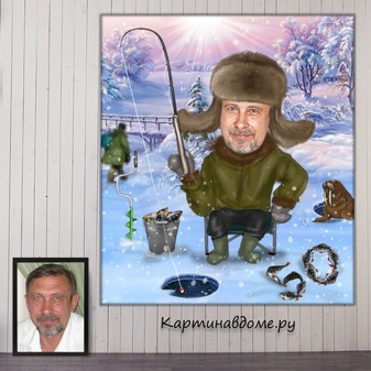 Шаржи по фотографии заказать, Москва. Подарок мужчине на День рождения, юбилей