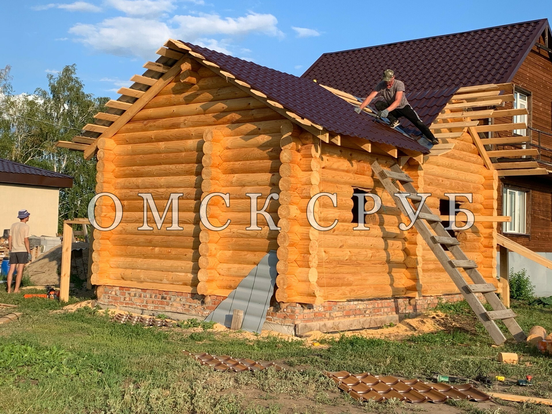 Дачный дом из бревна от производителя в Омске
