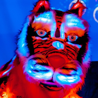 Голова светодиодной ростовой куклы Тигр