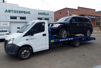Эвакуация неисправного внедорожника (вездехода)
