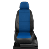 Черно-синие чехлы сидений