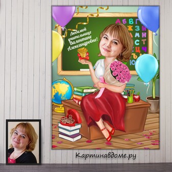 Корпоративные подарки сотрудникам, коллегам, начальству, оригинальные подарки, шарж по фото заказать