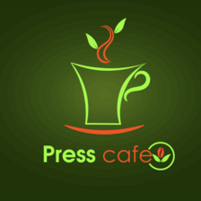 Логотип кофейни «Press cafe» основатель А.В. Недокушев