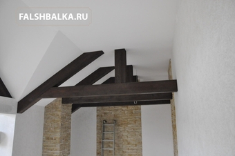 декоративные балки цвета венге в Крекшино