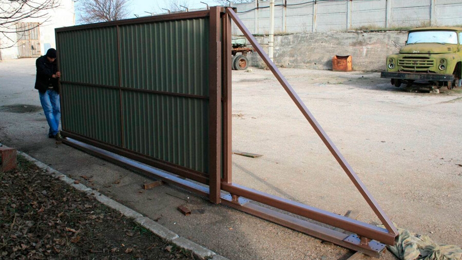 Откатные ворота Великий Новгород