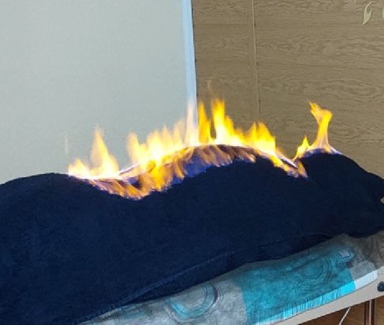массаж огнем на спине